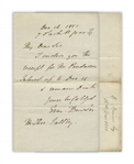 Erasmus Darwin, Older Brother of Charles Darwin, Autograph Letter Signed